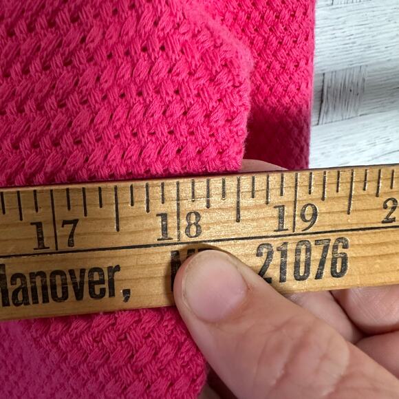 Talbots women’s sweater pink button shoulders loose knit nautical preppy coastal - Picture 9 of 10